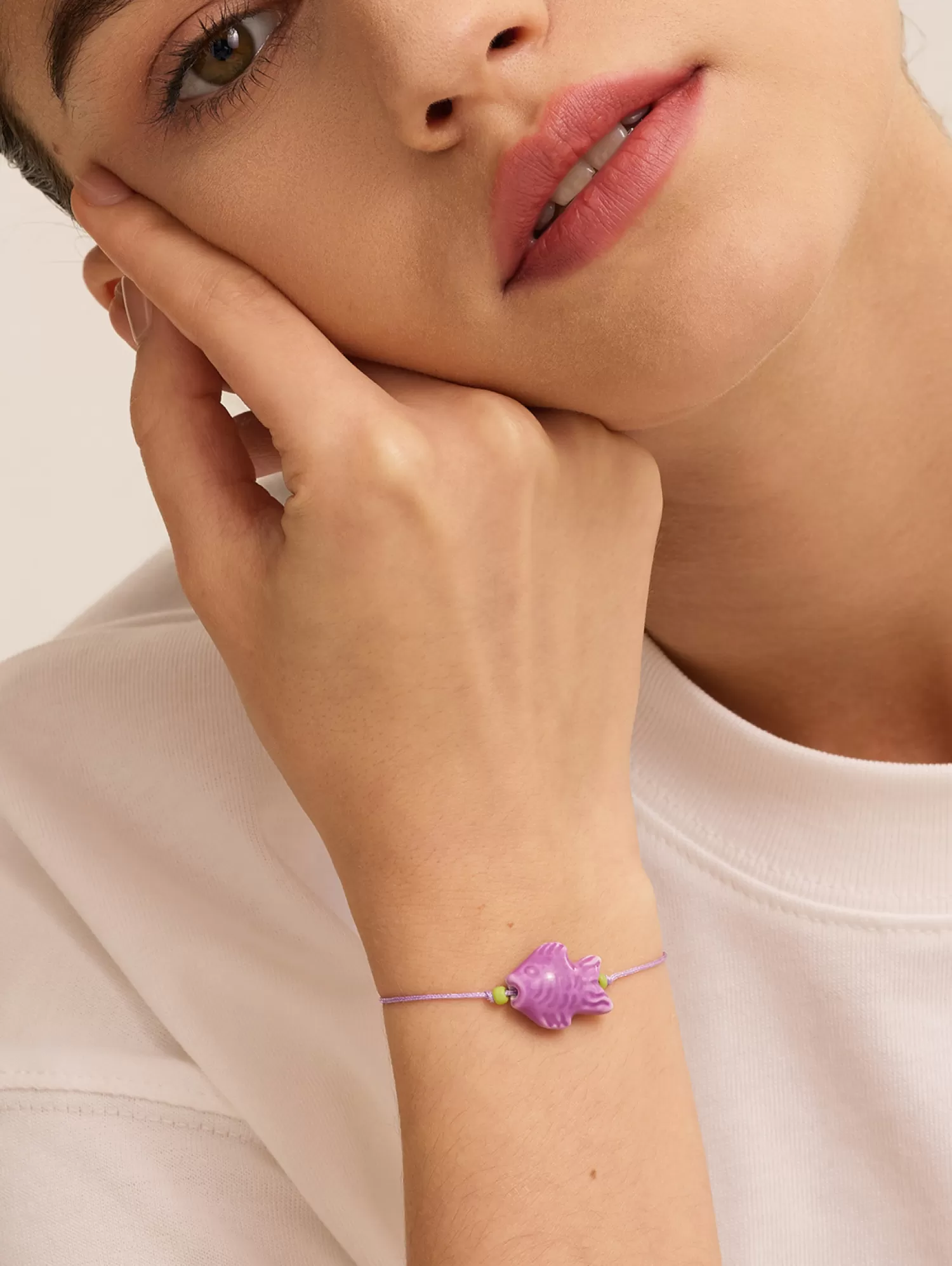 Shop Les Soeurs Armband Frenna Fish Purple