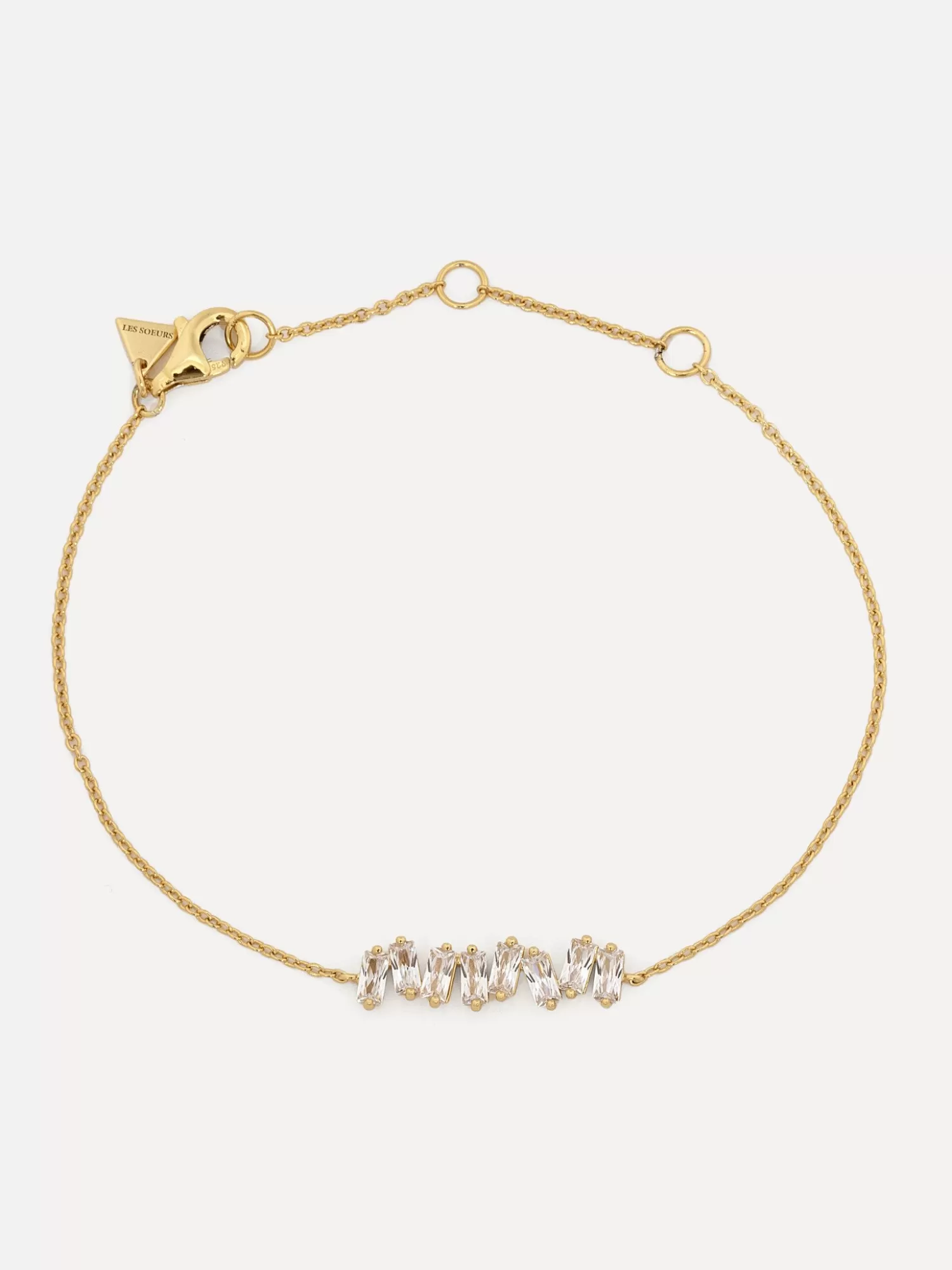 New Les Soeurs Armband Harry Baguette Gold Clear