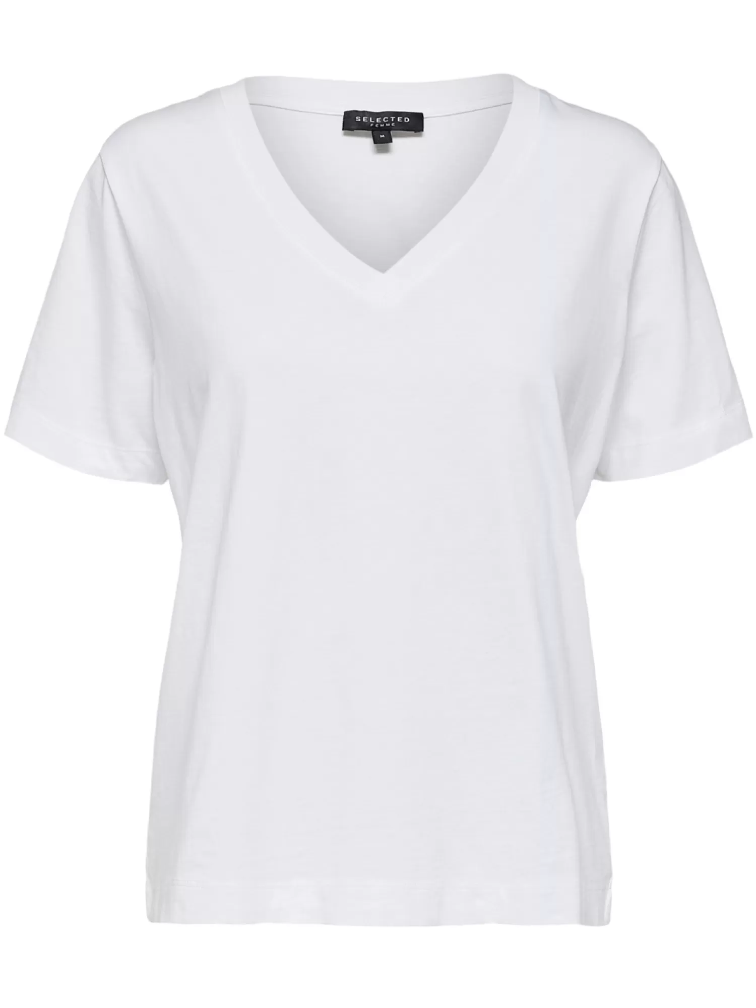 Best Sale Selected Basic T-Shirt Met V-Hals Standard Bright White