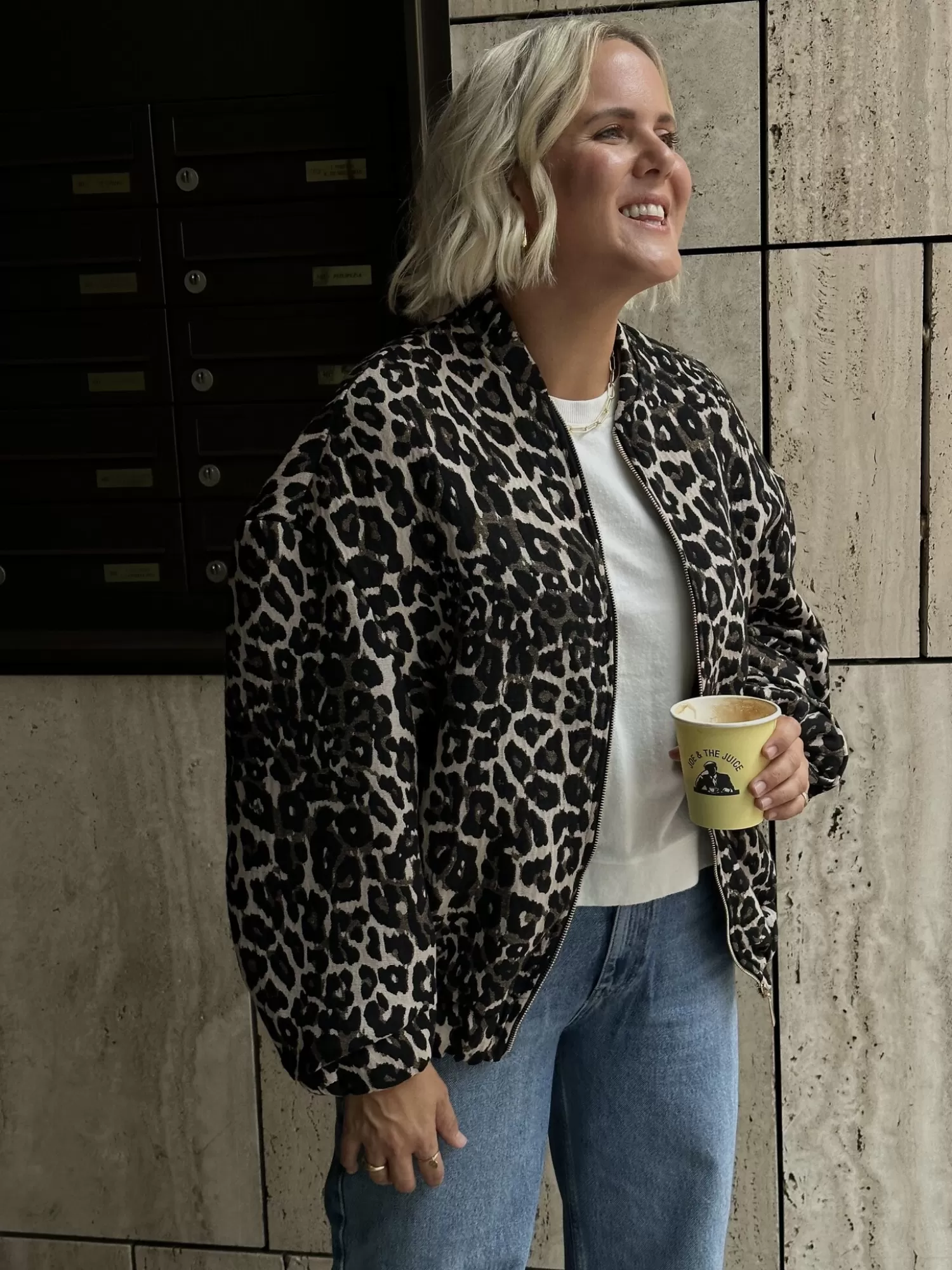 Discount Le Marais Bomber Oscar Leopard