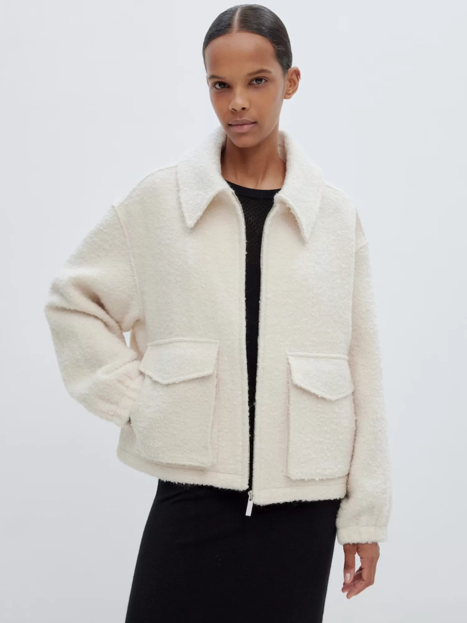 Clearance Edited Boucle Jas Machi Off-White