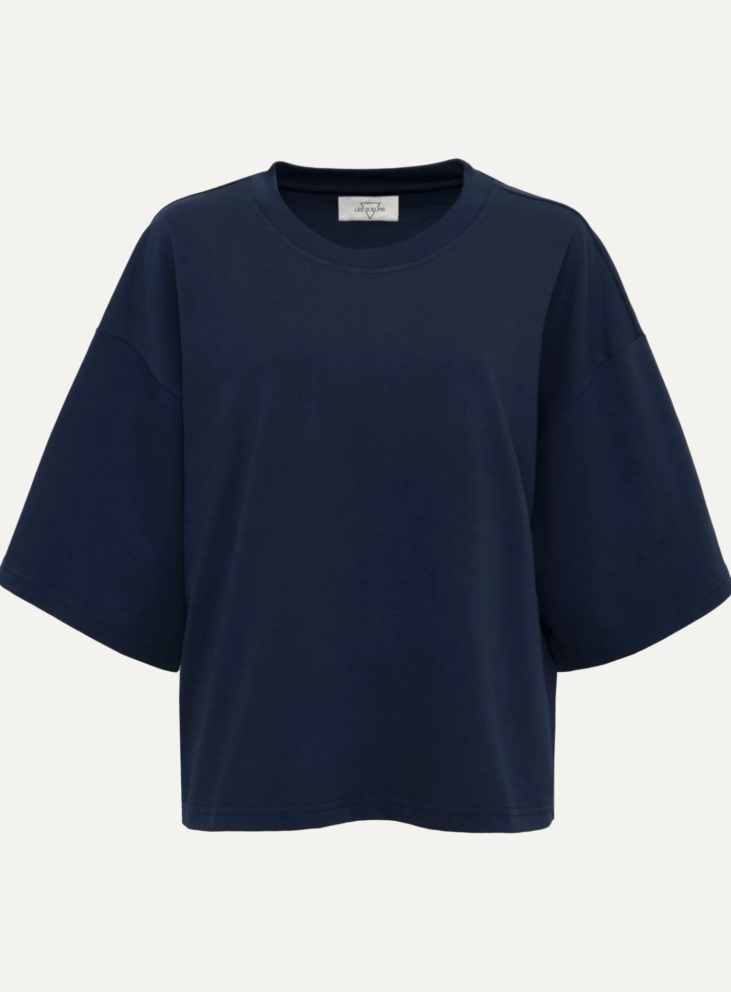 Hot Les Soeurs Boxy T-Shirt Tiara Navy