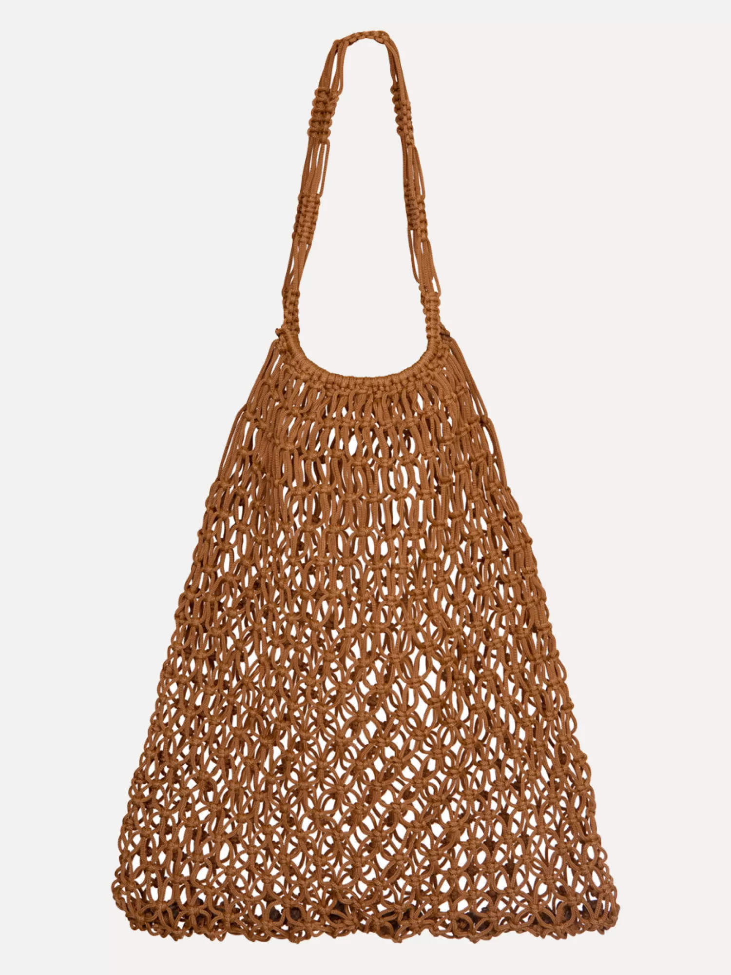 Outlet Les Soeurs Crochet Market Bag Eleonora Toffee