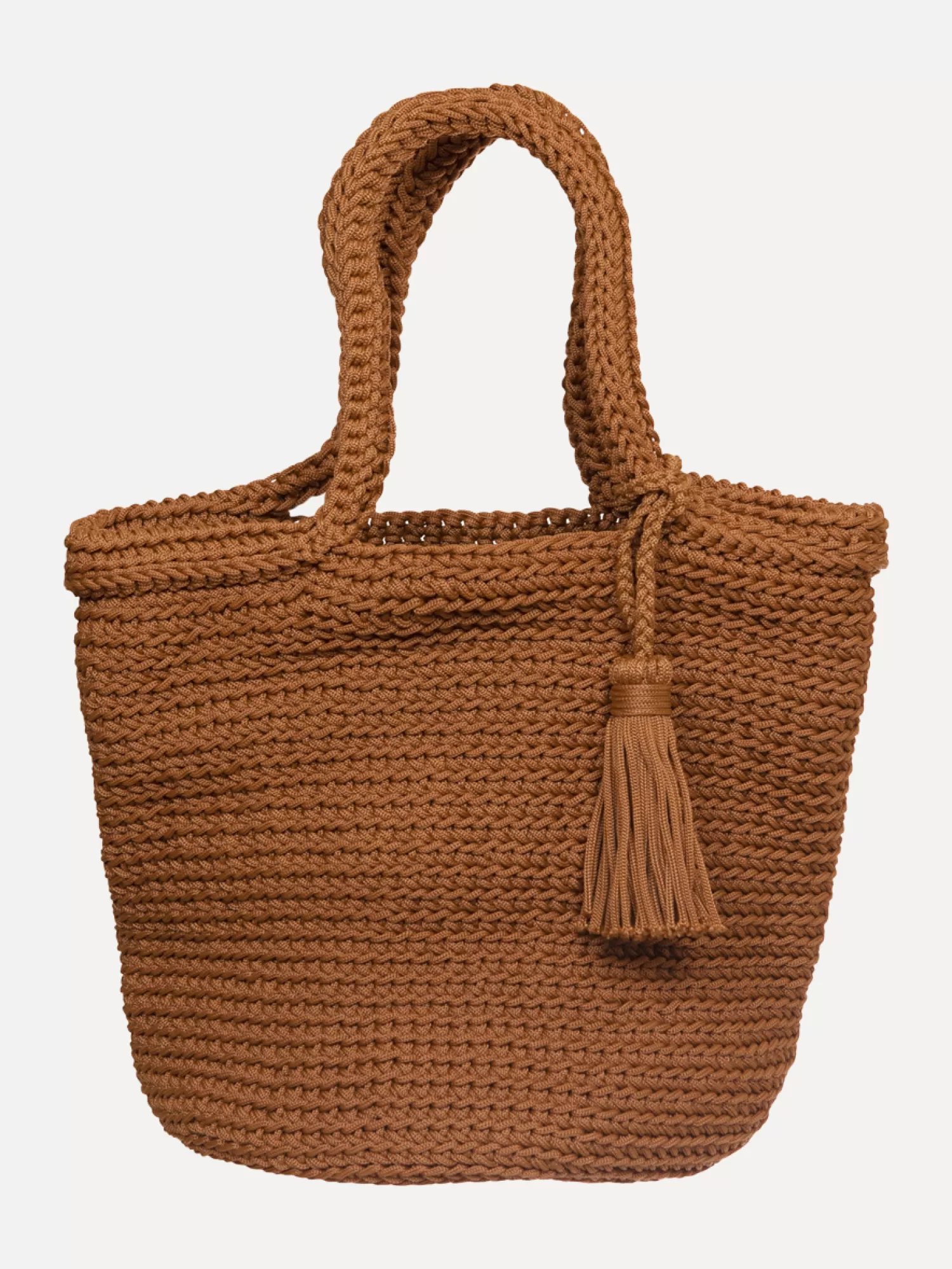 Cheap Les Soeurs Crochet Shopper Elvera Toffee