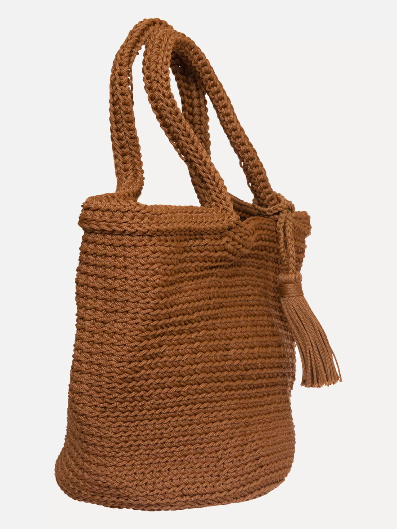 Cheap Les Soeurs Crochet Shopper Elvera Toffee