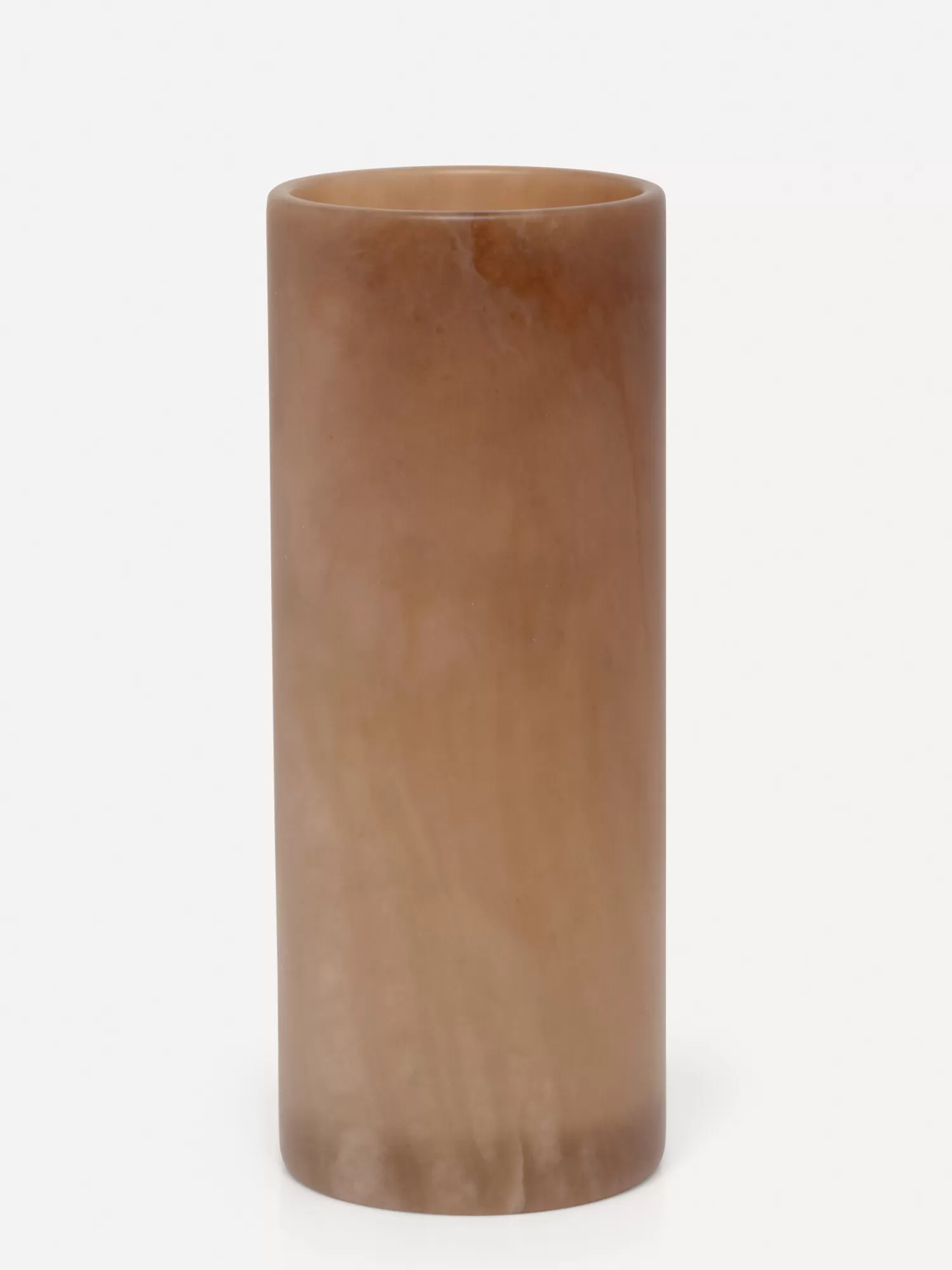 Flash Sale Les Soeurs Cylinder Alabaster Kaarsenhouder (Large) Tabac