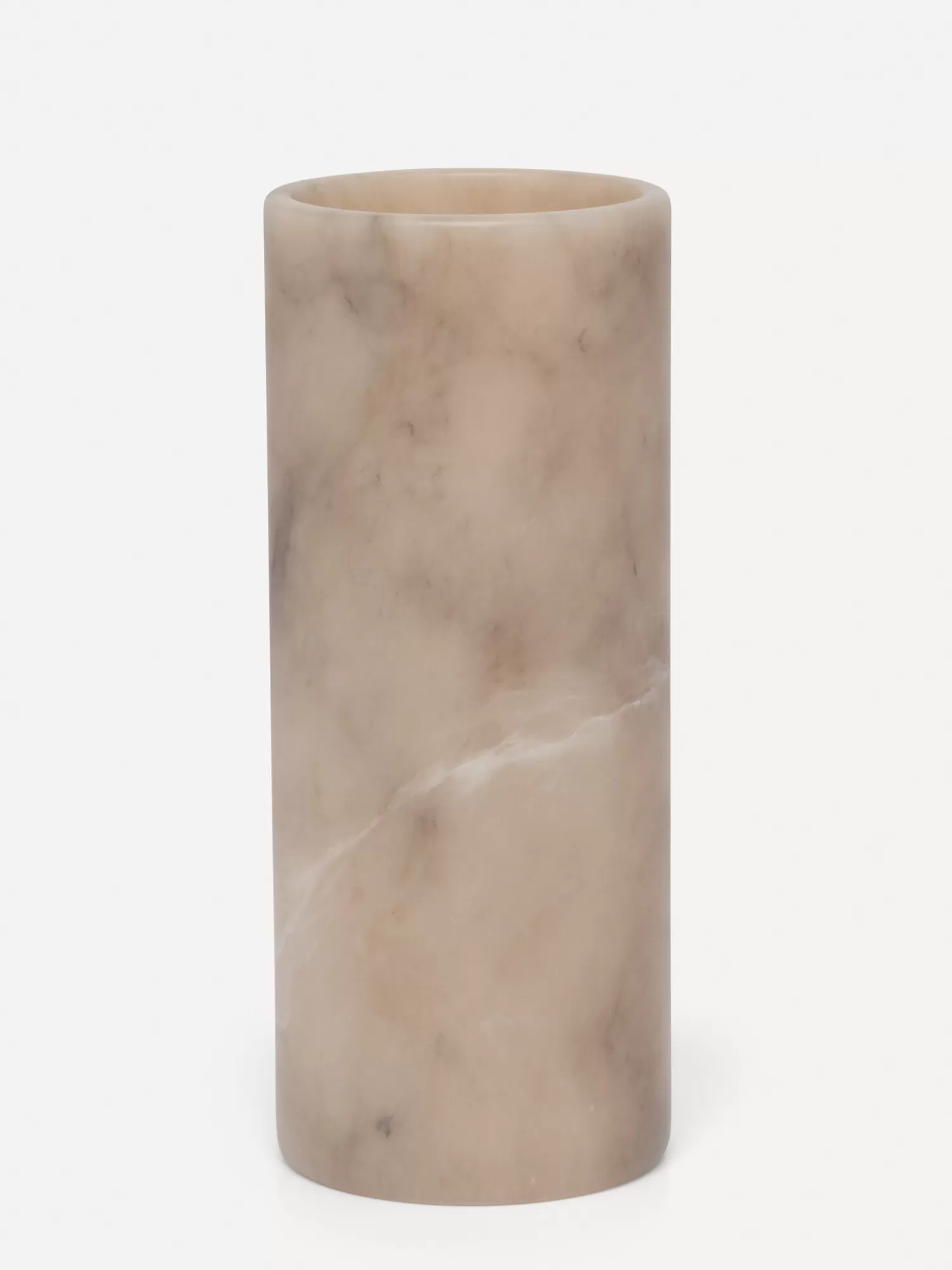 Flash Sale Les Soeurs Cylinder Alabaster Kaarsenhouder (Large) Tabac