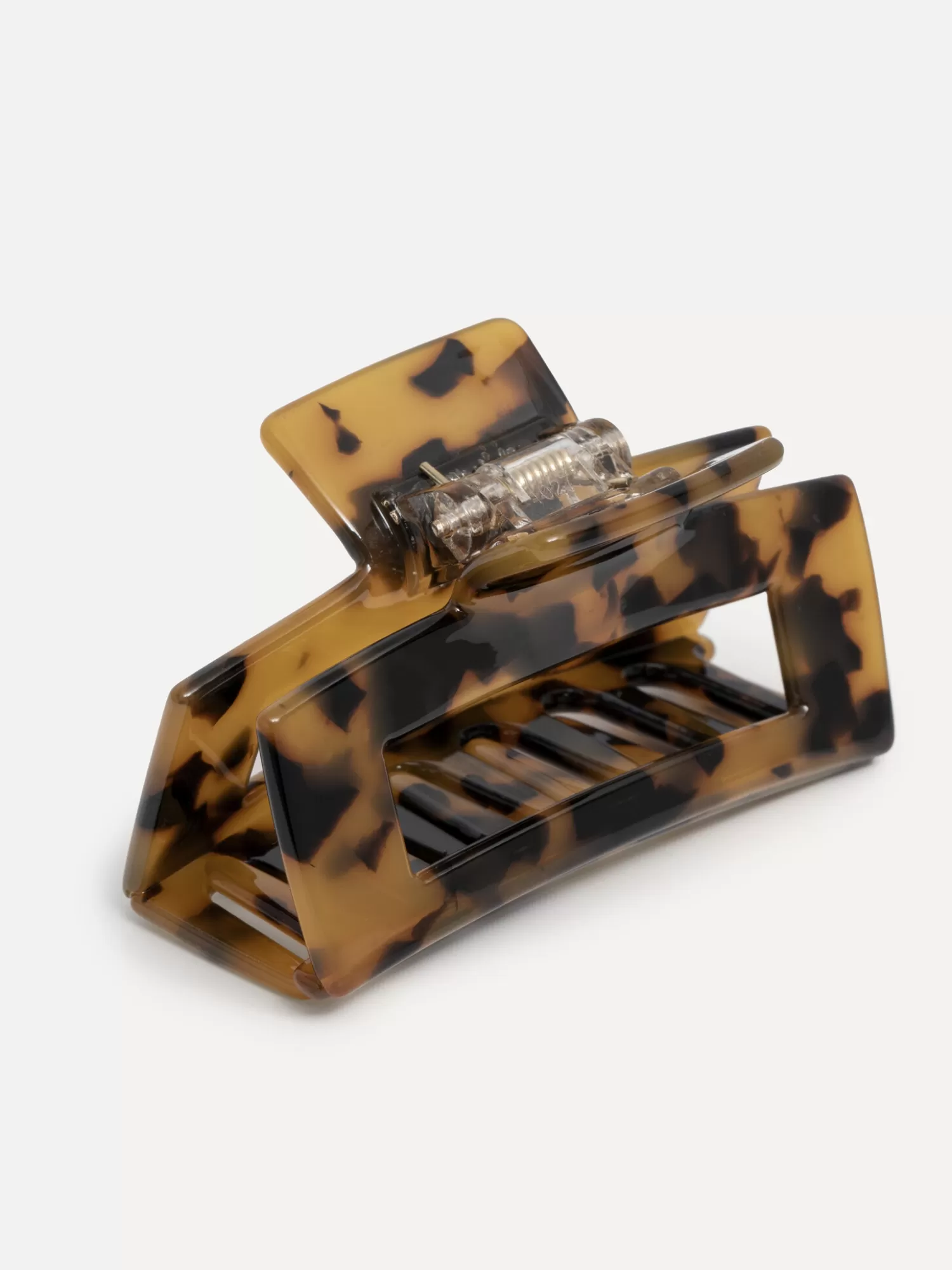 Shop Les Soeurs Hair Clip Rectangle Dark Tortue