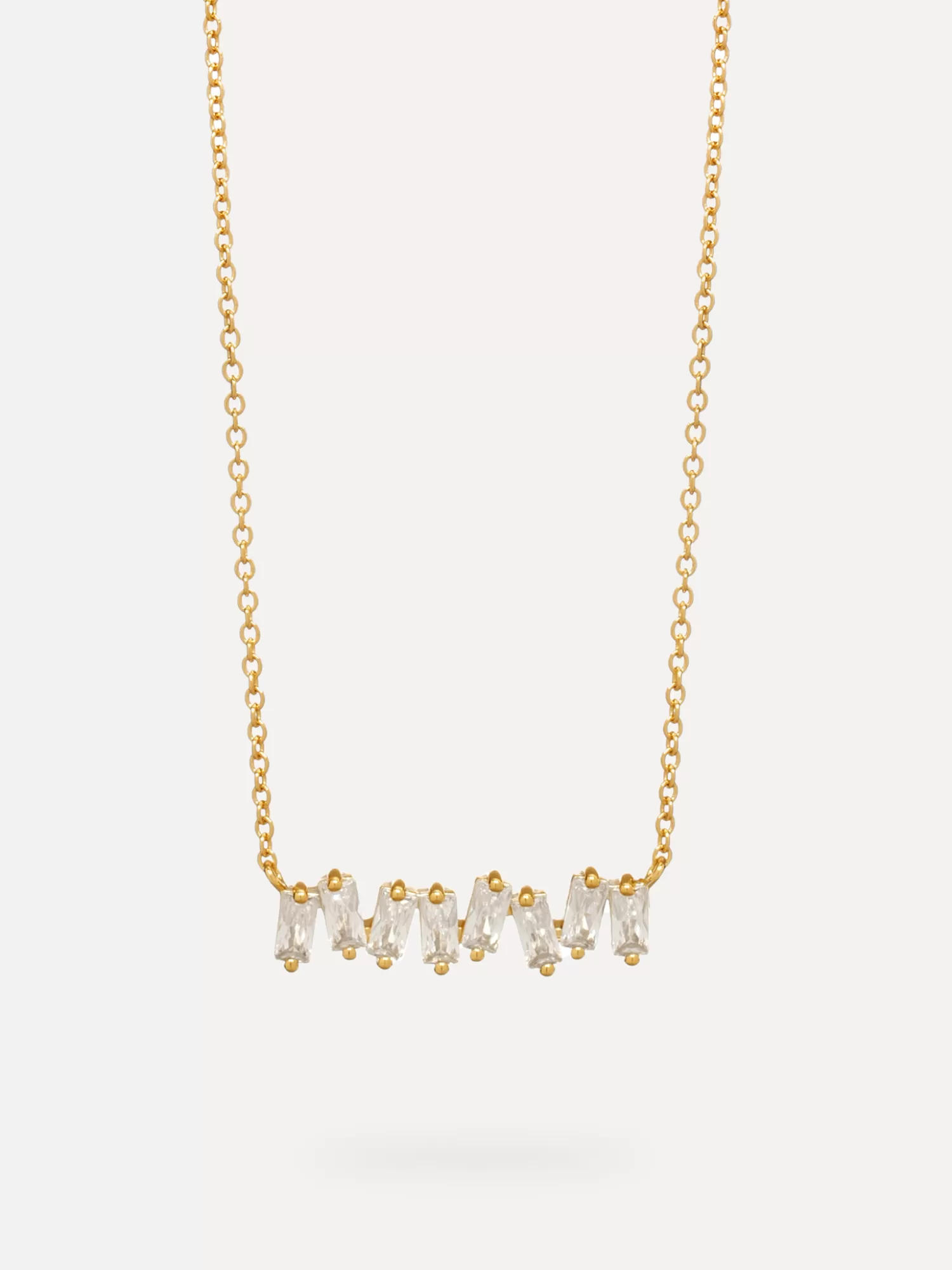 Fashion Les Soeurs Ketting Roma Baguette Clear Gold