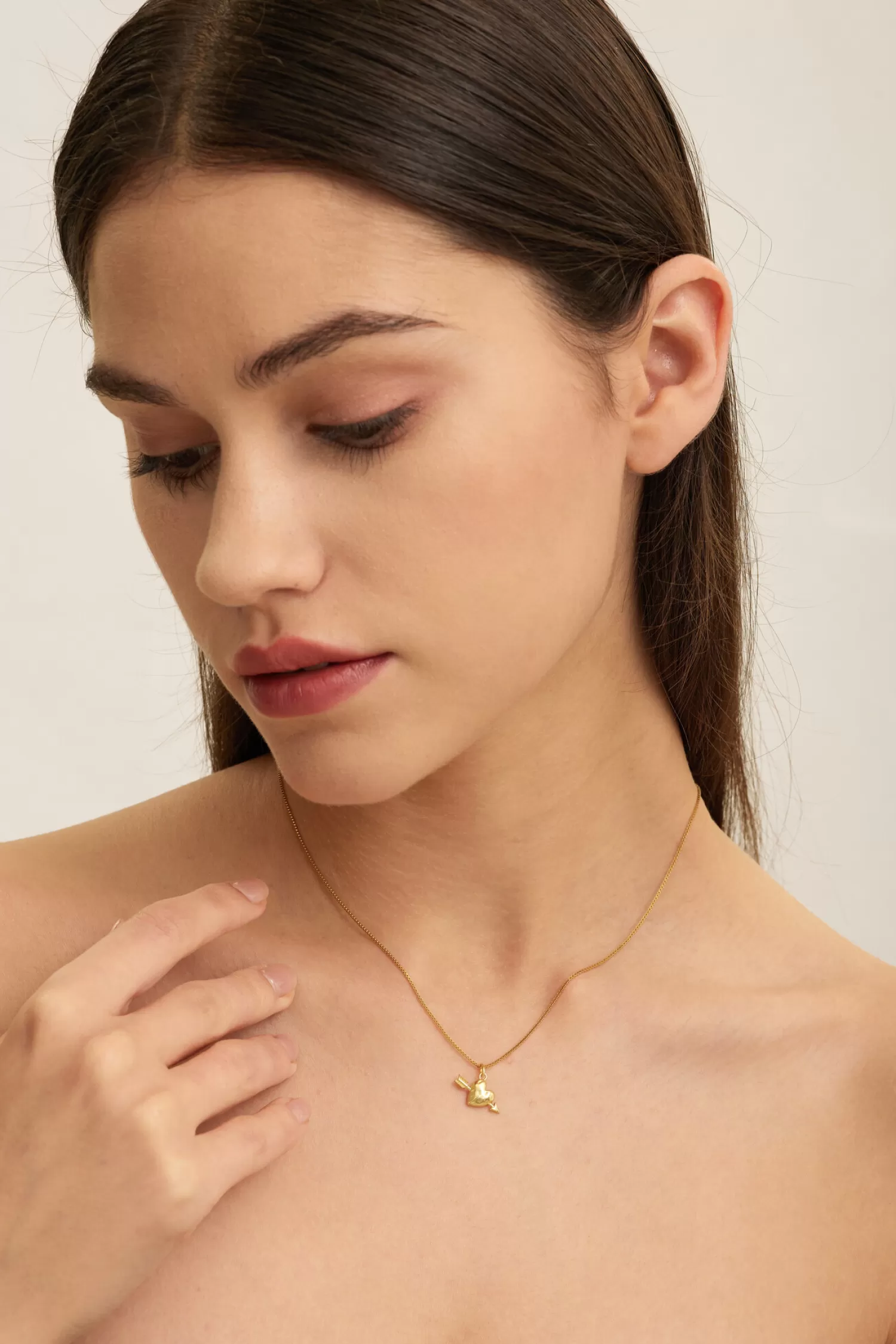 Store Les Soeurs Ketting Roma Cupids Heart Gold