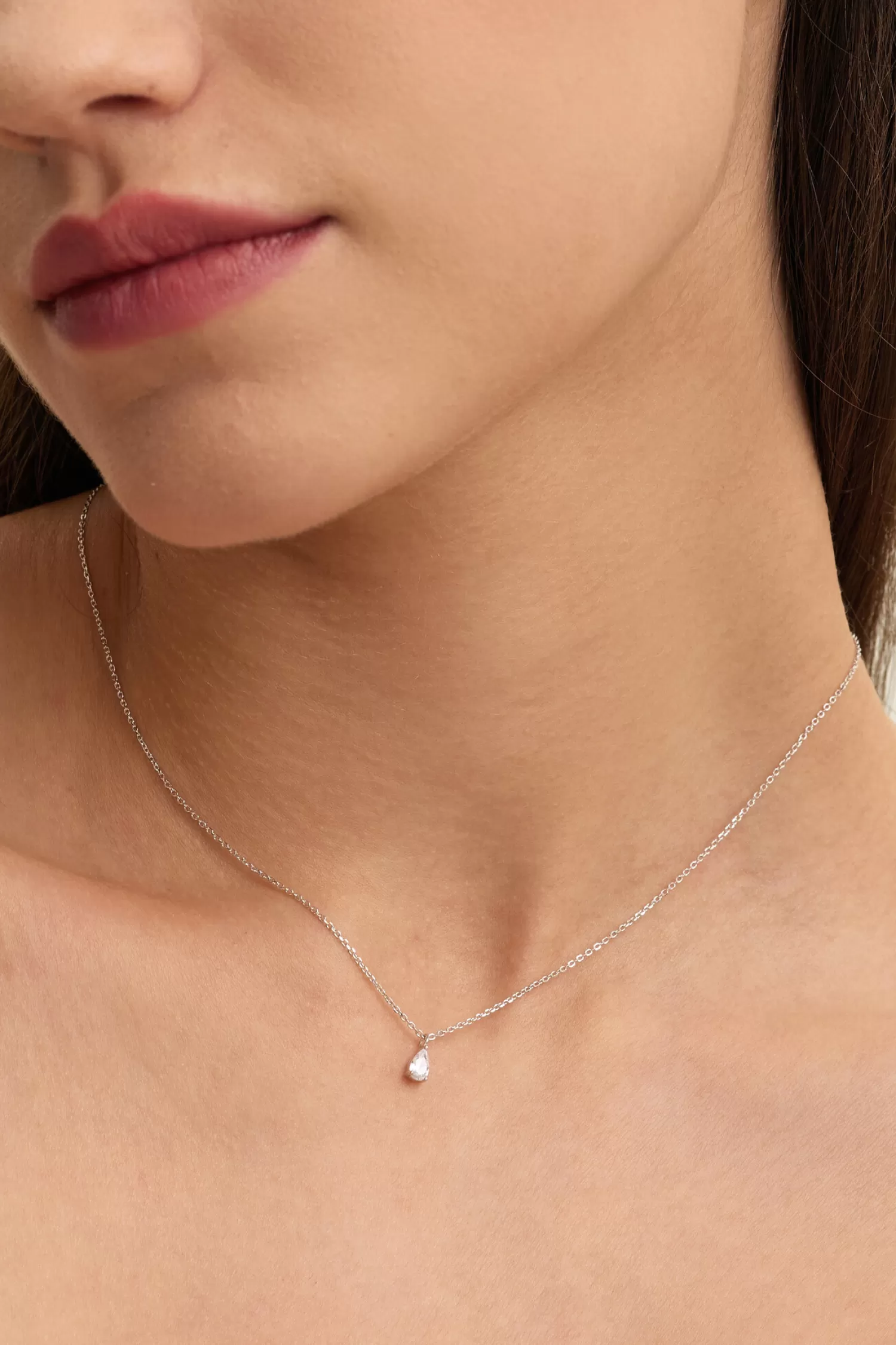 Online Les Soeurs Ketting Romee Extra Fine Chain Pear Silver