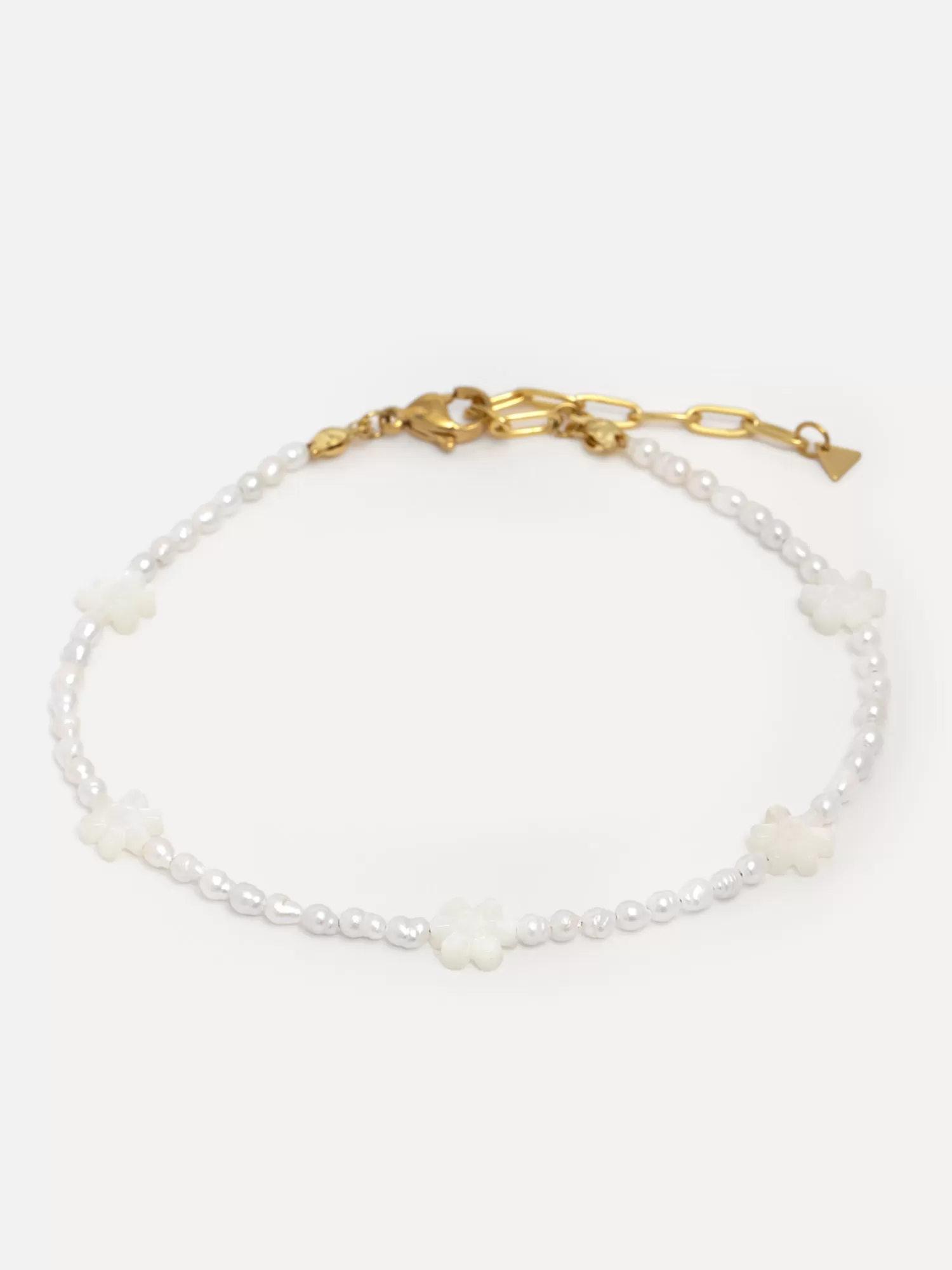 Shop Les Soeurs Kralen Enkelbandje Daisy Pearl