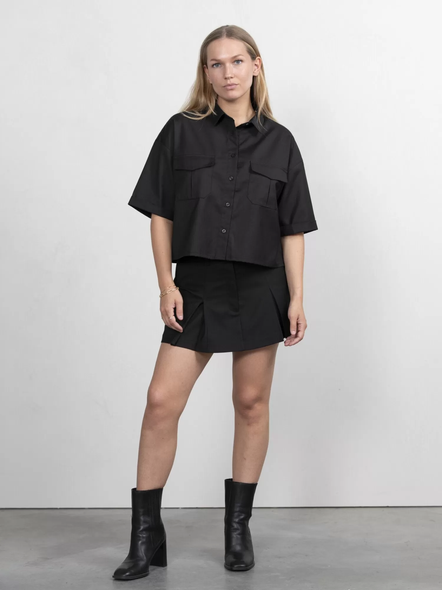 Fashion Edited Mini Rok Mine Black