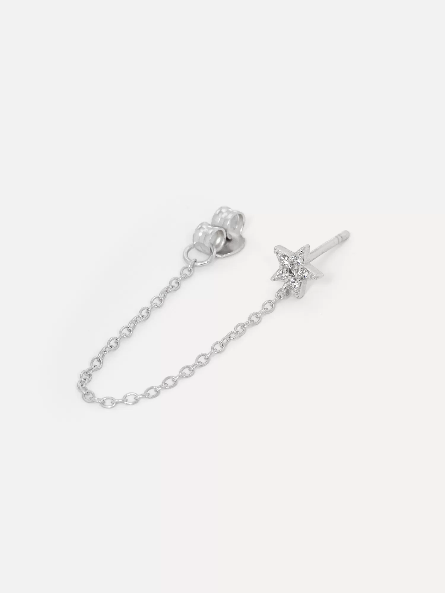 Online Les Soeurs Oorbel Cora Strass Chain Silver