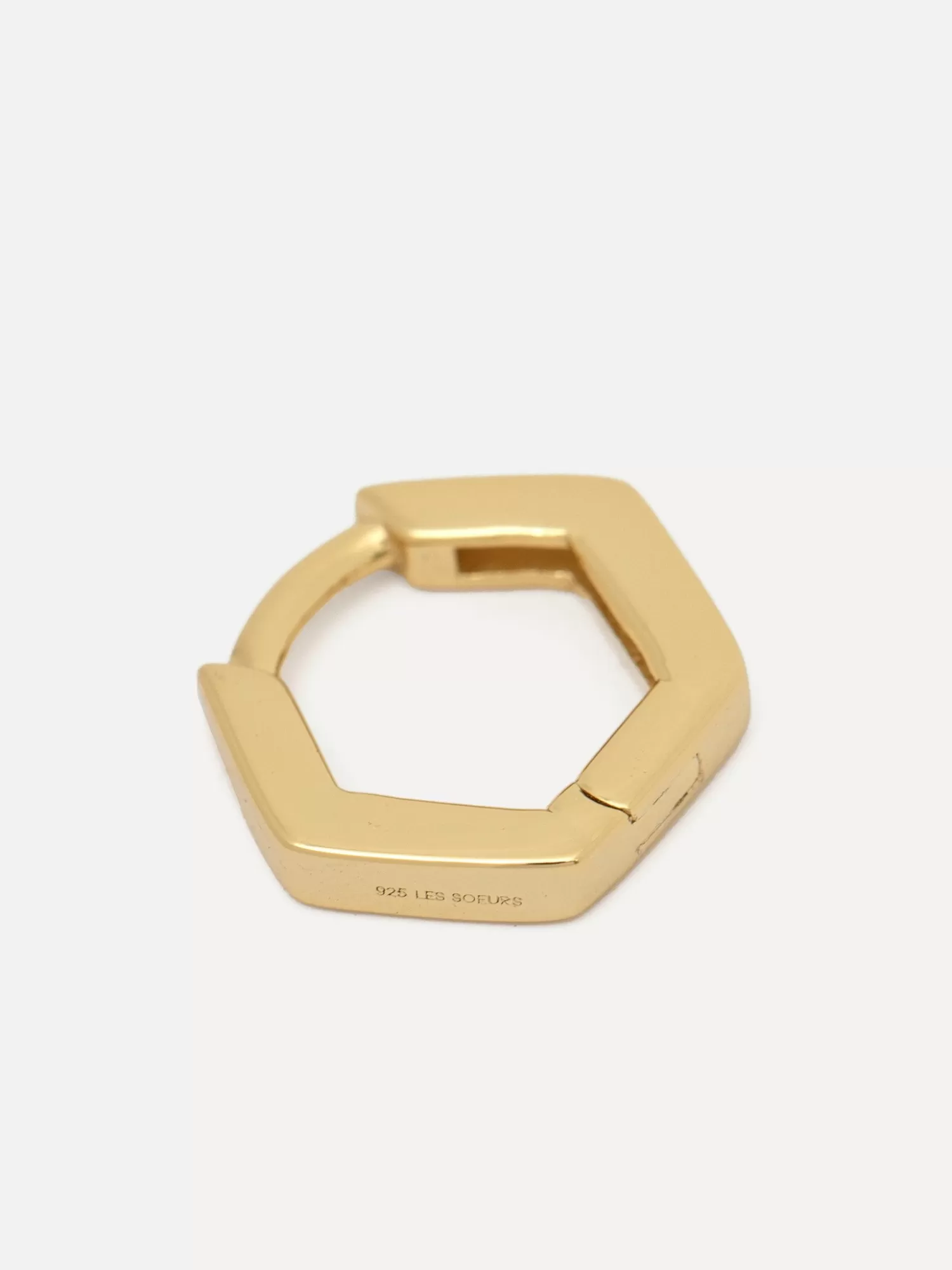 New Les Soeurs Oorbel Jeanne Hexagon Gold