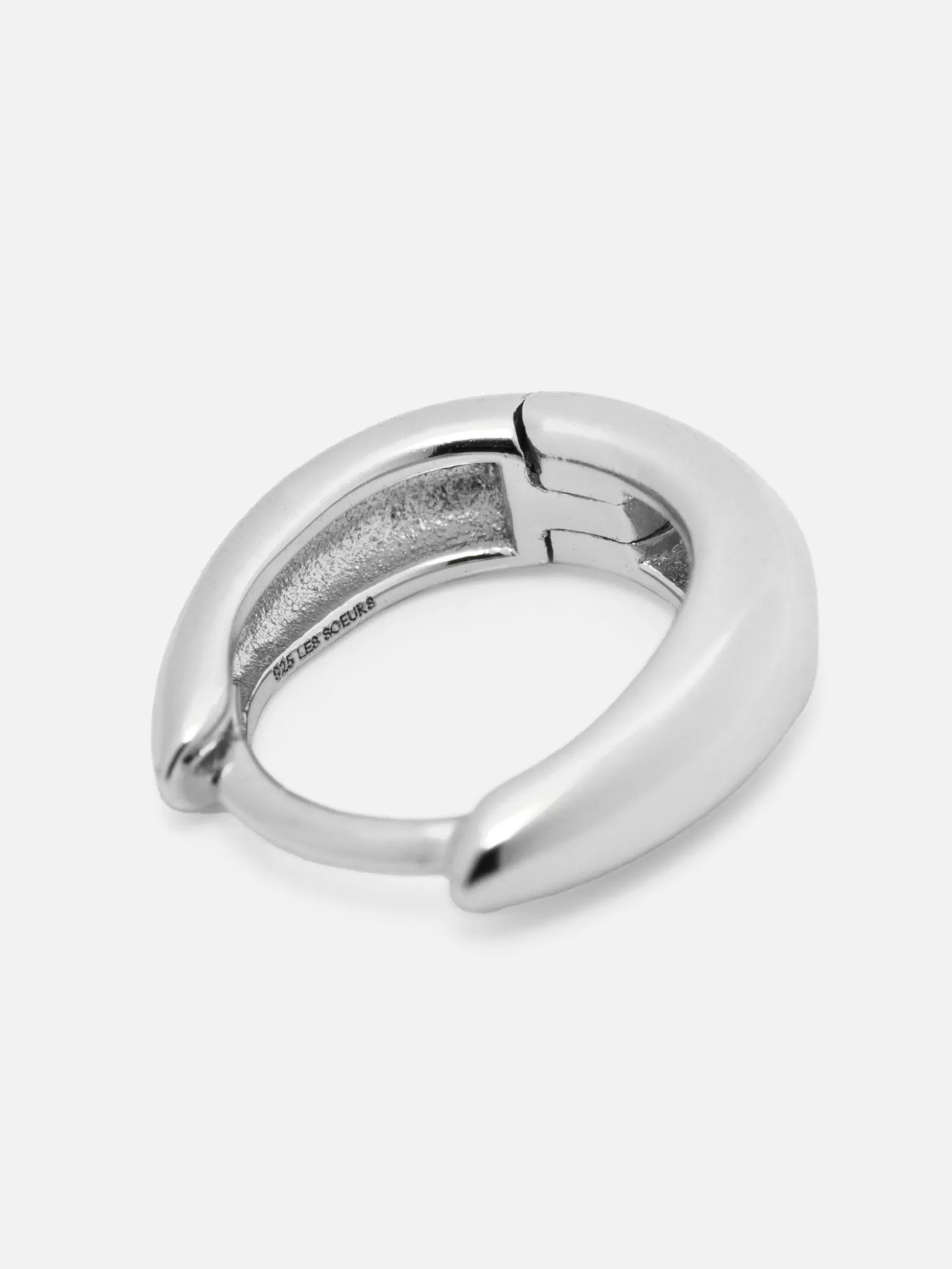 Outlet Les Soeurs Oorbel Joanne Oval Mini Silver