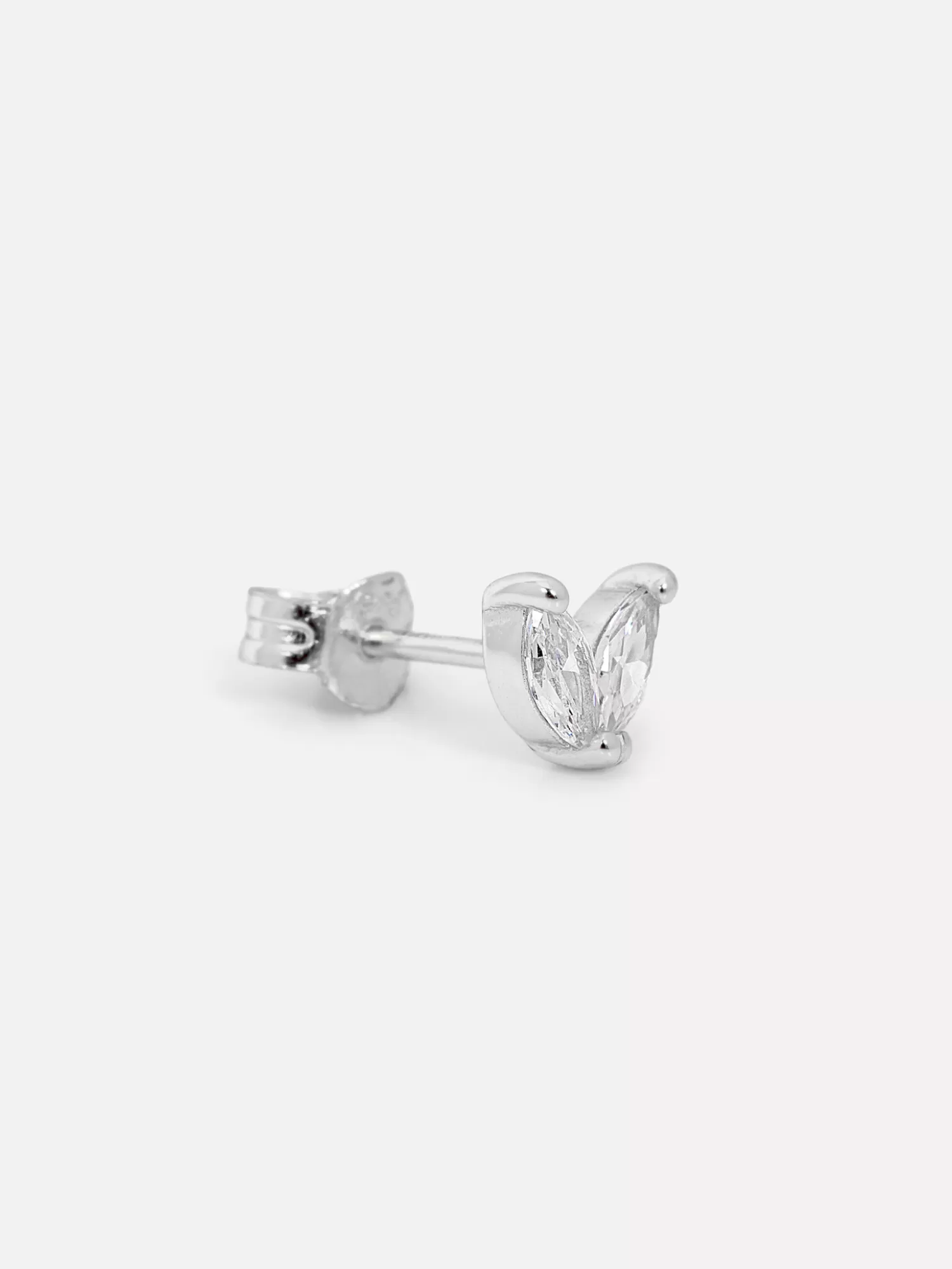 Sale Les Soeurs Oorbel Jolie Double Leaf Silver