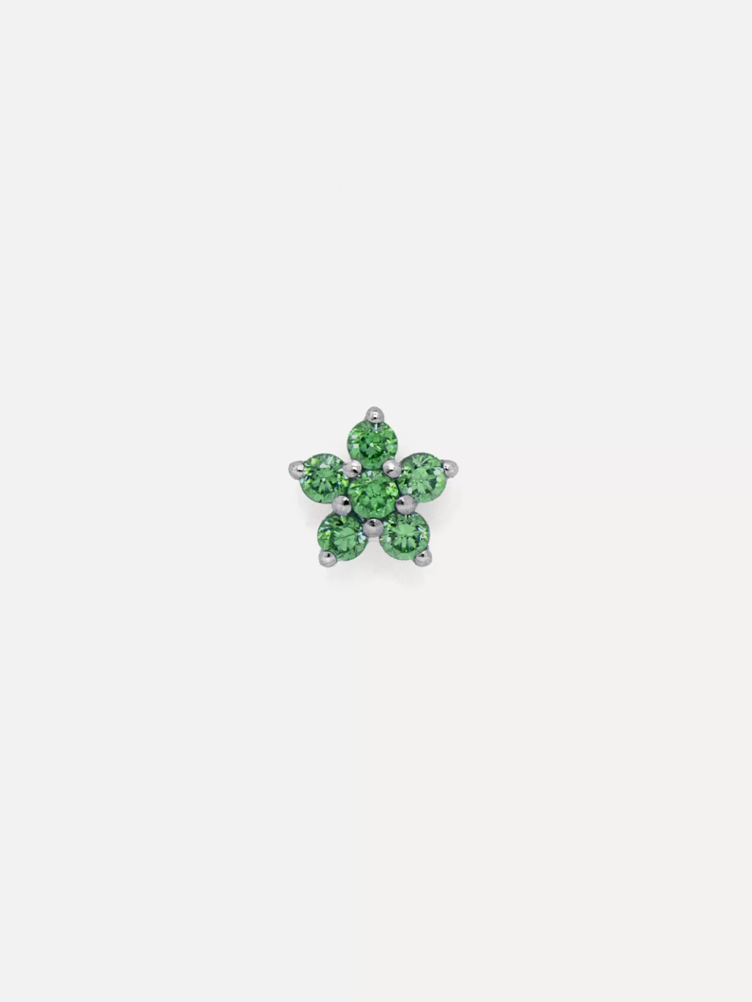 Online Les Soeurs Oorbel Jolie Flower Strass Green Silver