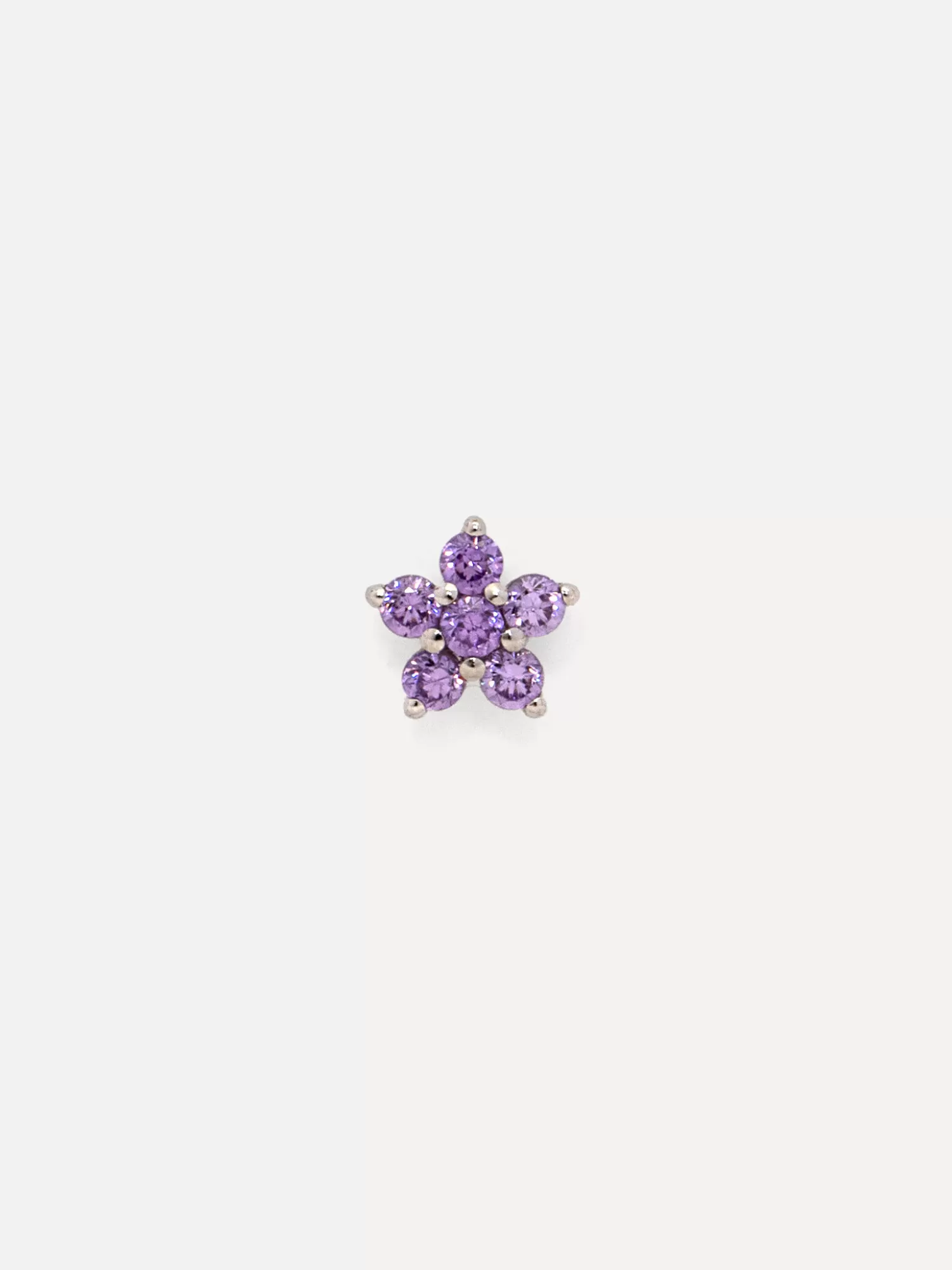 Sale Les Soeurs Oorbel Jolie Flower Strass Purple Silver