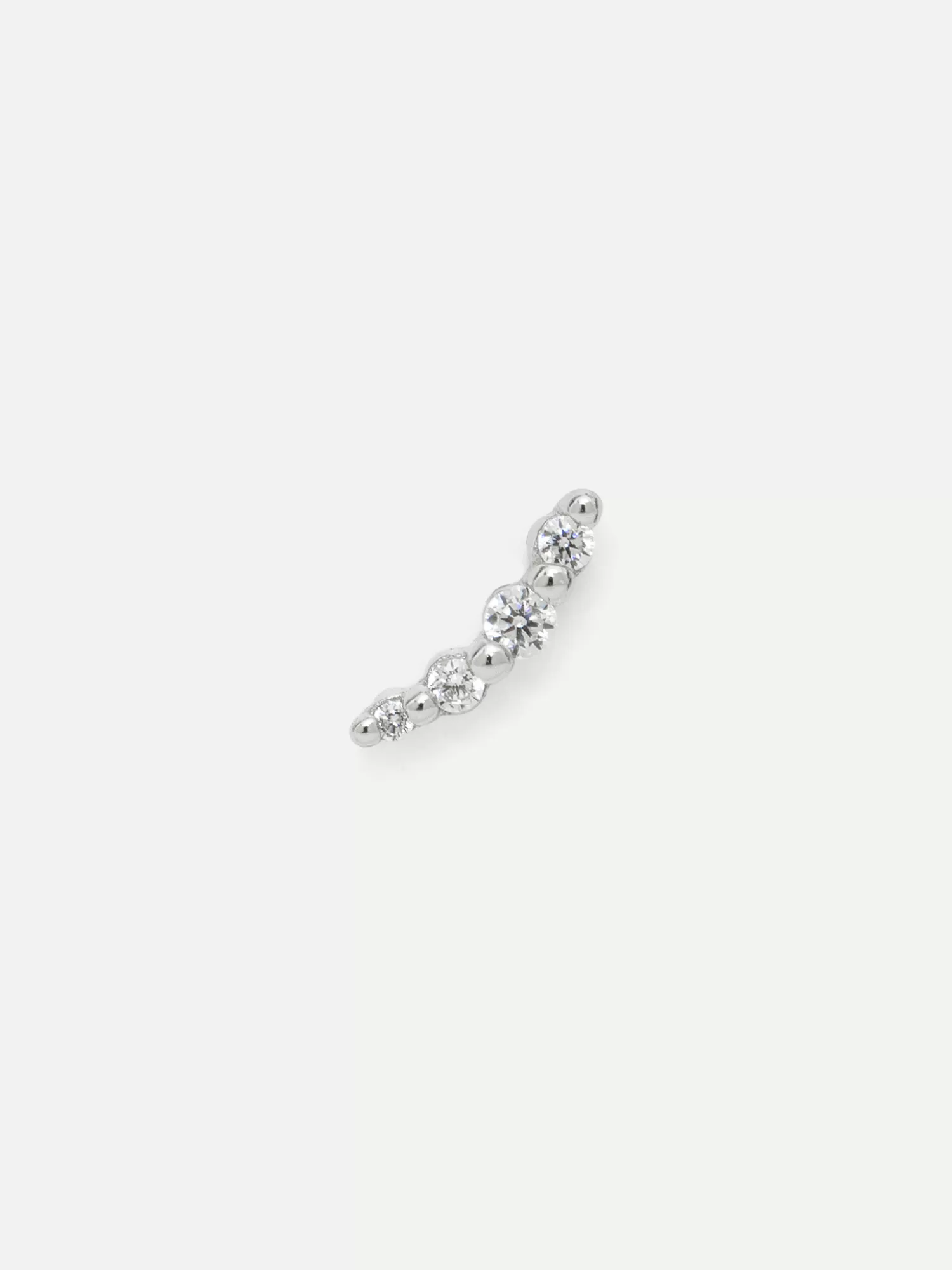 Online Les Soeurs Oorbel Louise 4 Dots Strass Silver