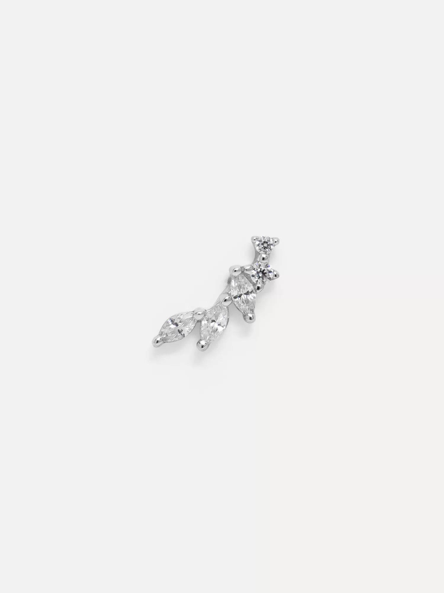 Flash Sale Les Soeurs Oorbel Louise Strass Leaves Silver