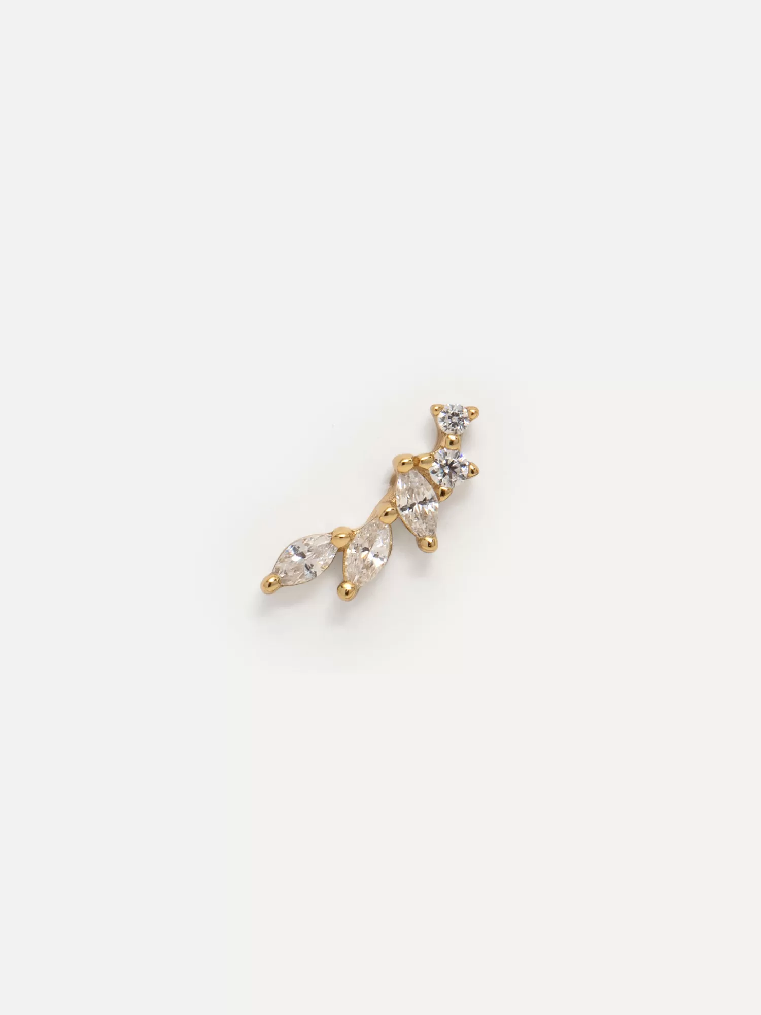 Flash Sale Les Soeurs Oorbel Louise Strass Leaves Gold