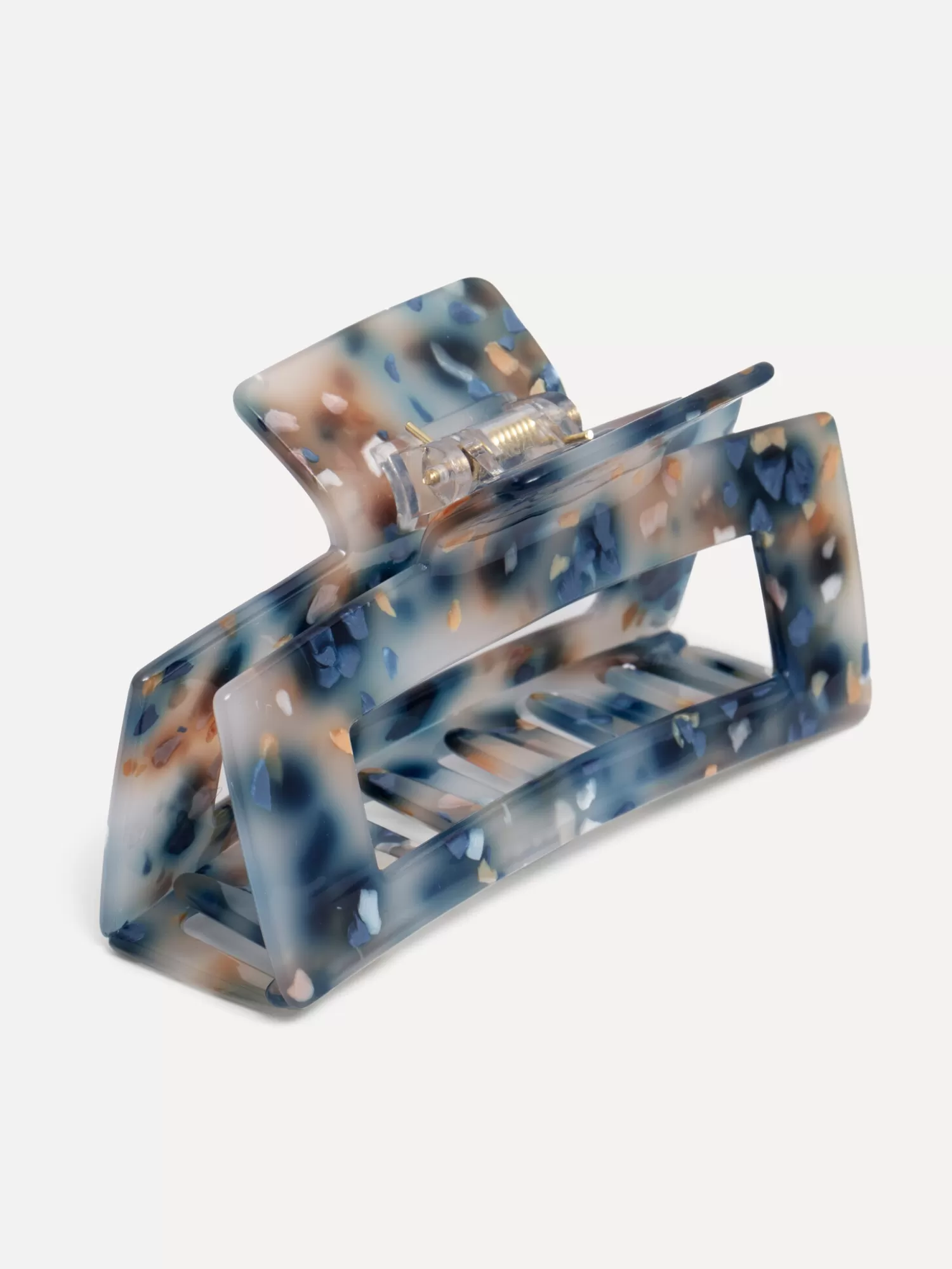 Hot Les Soeurs Resin Hair Clip Rectangle Ocean