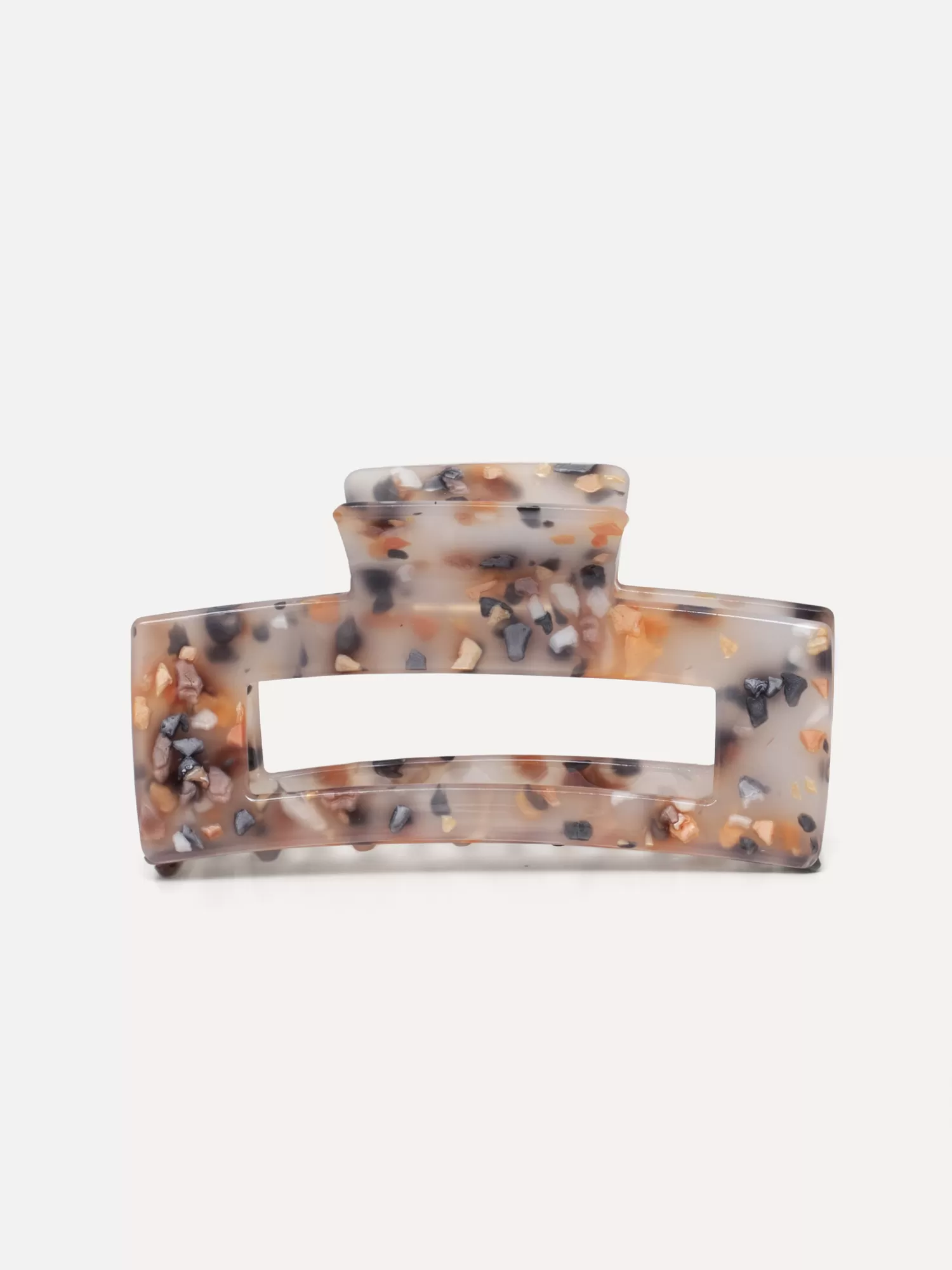 Store Les Soeurs Resin Hair Clip Rectangle Nude