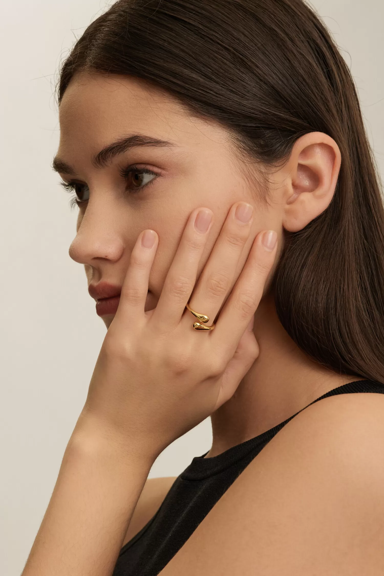 Cheap Les Soeurs Ring Gilda Waterdrops Gold