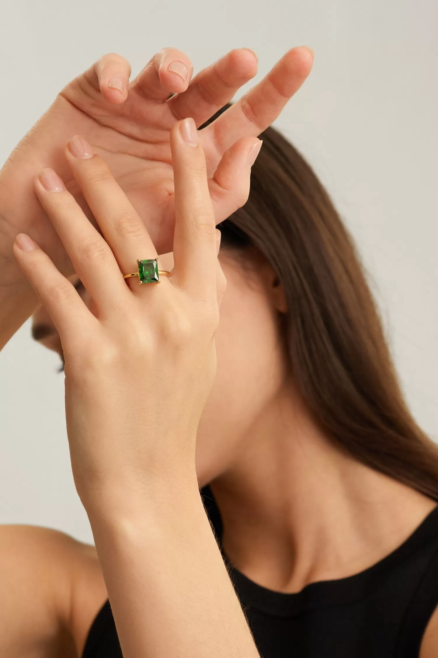 Outlet Les Soeurs Ring Gioia Emerald Gold