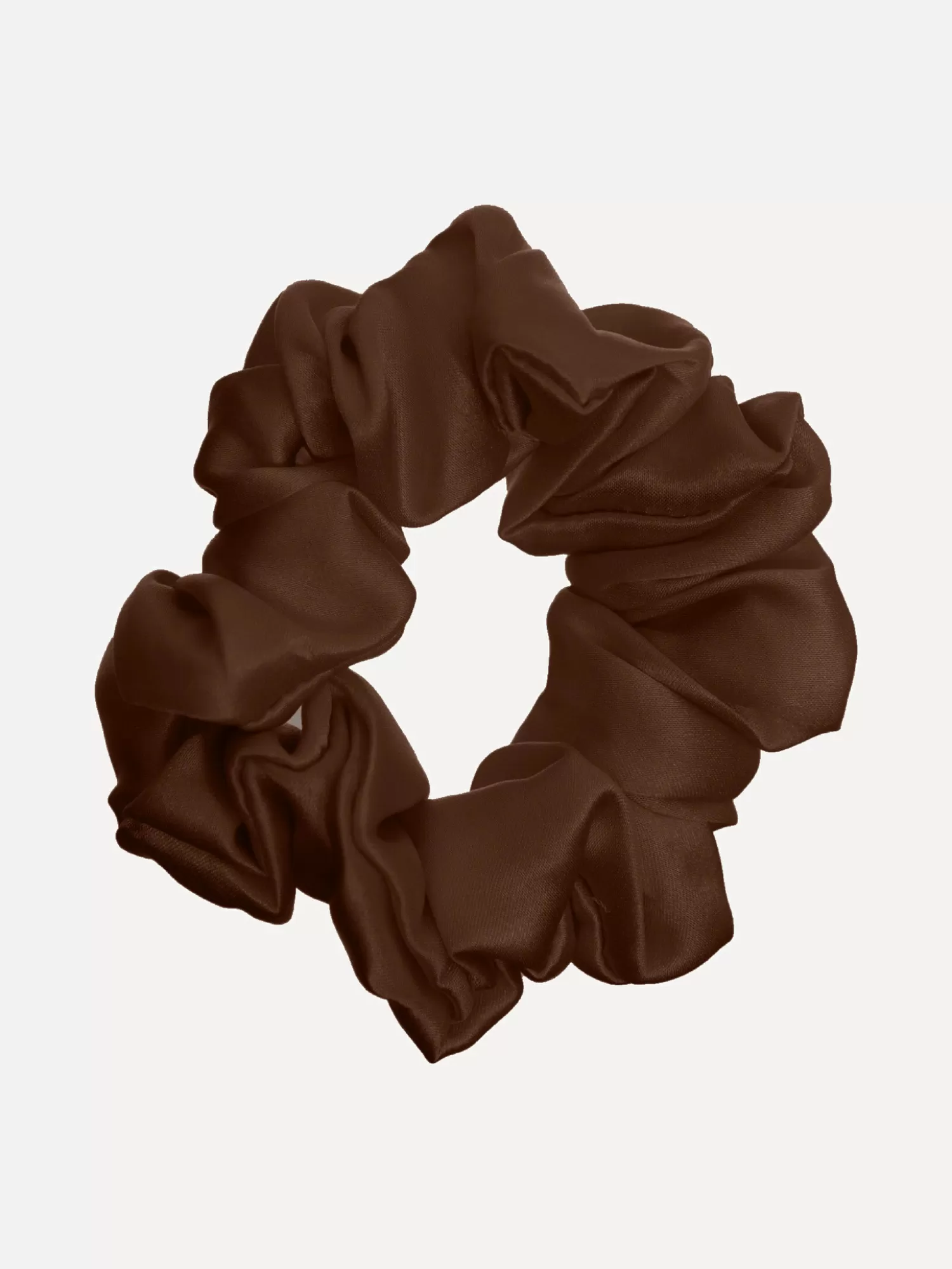 Online Les Soeurs Zijden Scrunchie Brown