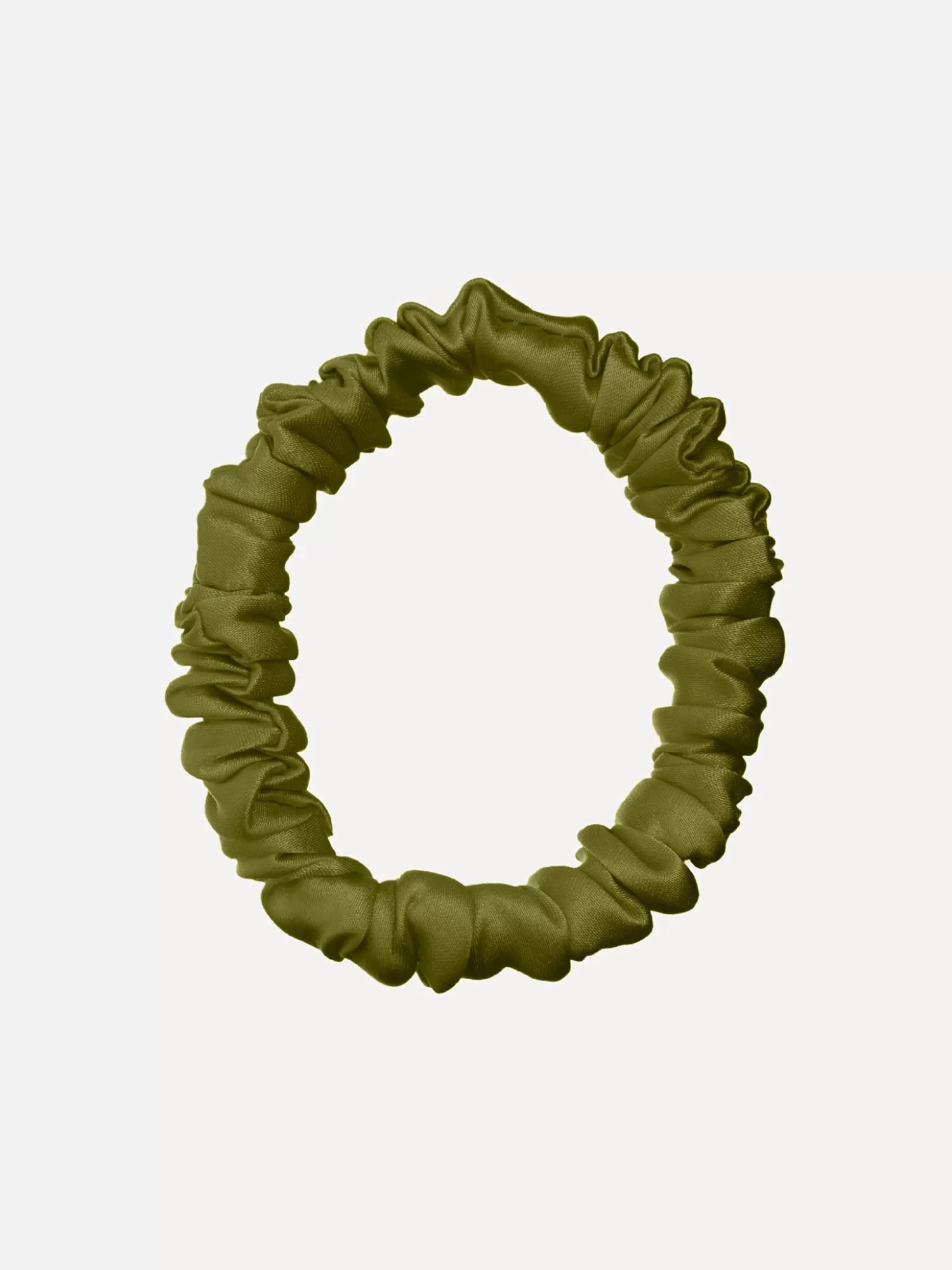 Online Les Soeurs Zijden Scrunchie Olive