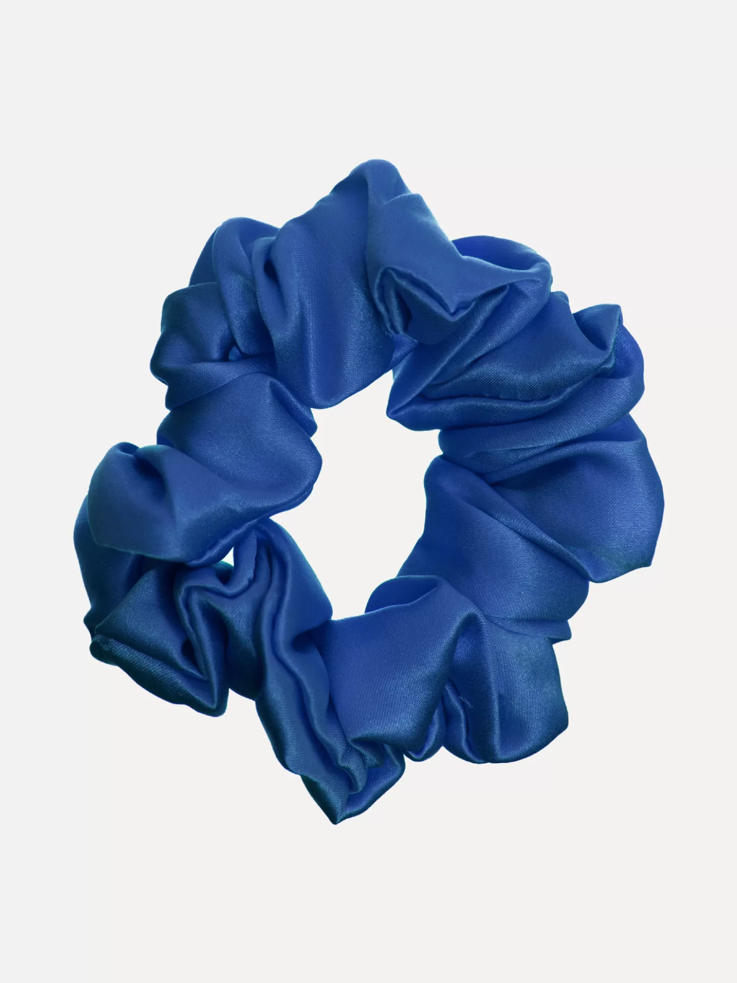 Fashion Les Soeurs Zijden Scrunchie Bright Blue