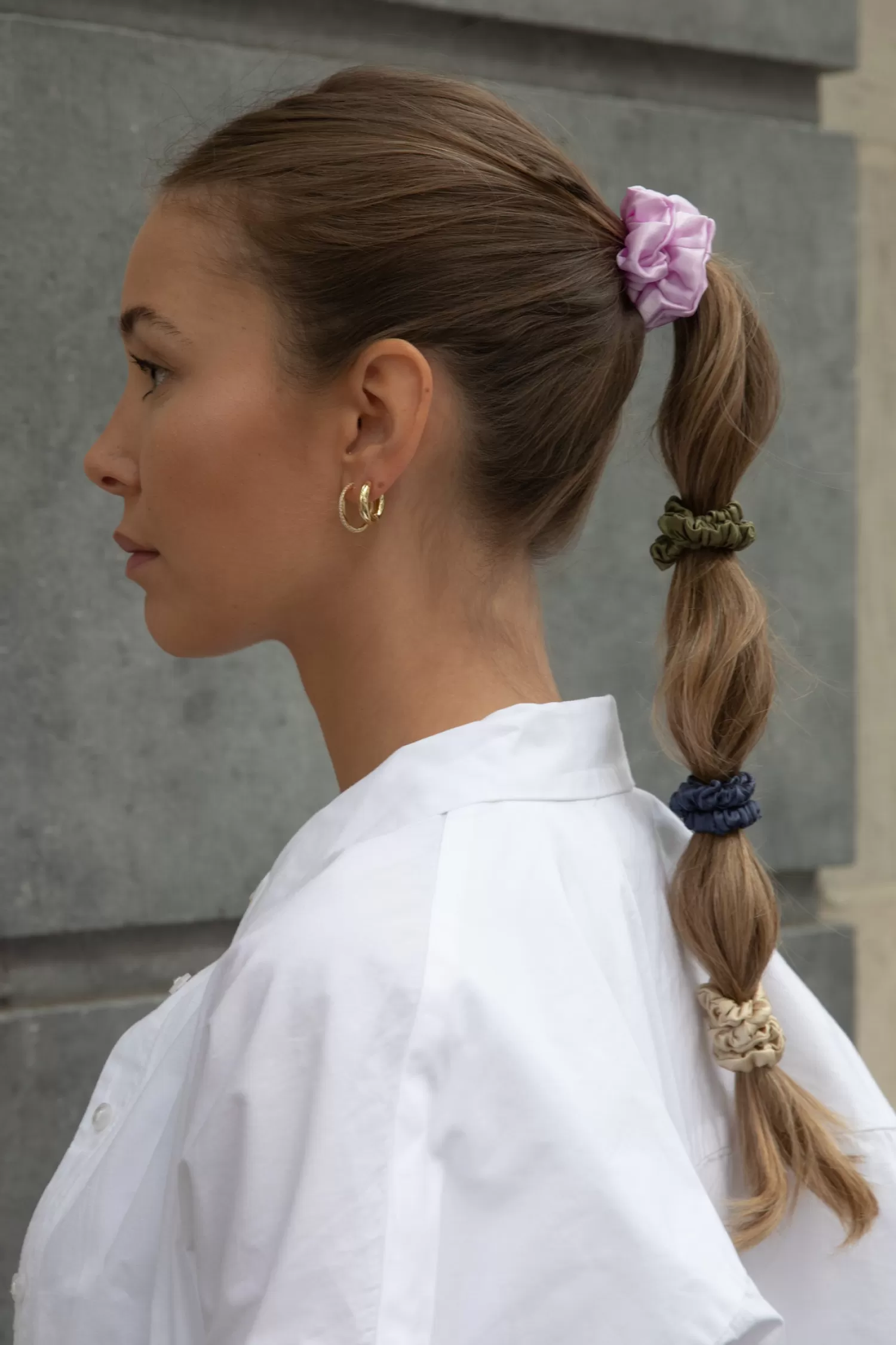 Flash Sale Les Soeurs Zijden Scrunchie Champagne